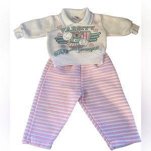 Kids Varsity Cheer Squad Matching Set - White and Pink
